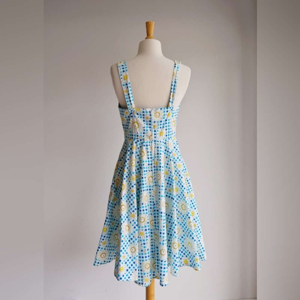HELL BUNNY Sunshine 50's Rockabilly Pinup Swing Vintage Day Dress Medium - Picture 7 of 9